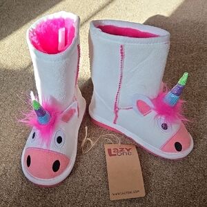 Kids Unicorn Slipper Boots